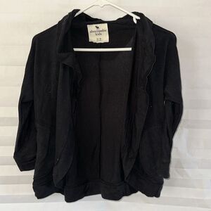 Abercrombie Kids Black Long Sleeve Shrug Size 5/6 Girls Lightweight Cardigan